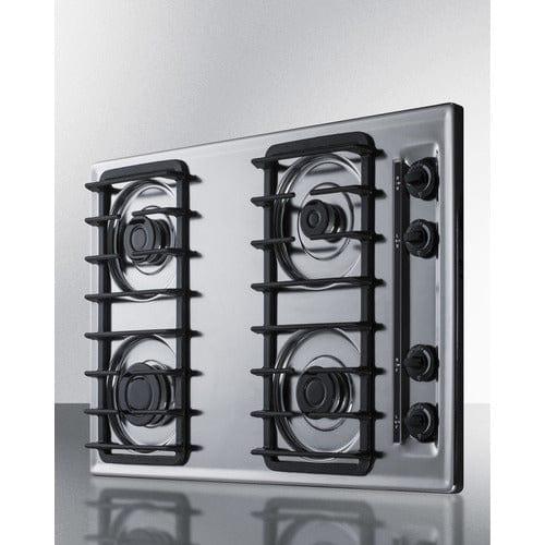 Summit Gas Cooktop Summit 30" Wide 4-Burner Gas Cooktop ZTL053S