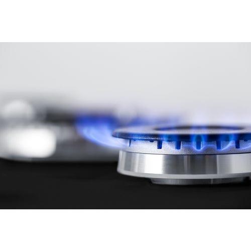 Summit Gas Cooktop Summit 30" Wide 4-Burner Natural Gas Cooktop (Black) GC432B