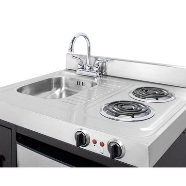 Summit Prefabricated Kitchens & Kitchenettes Summit 30" Wide All-In-One Kitchenette C30ELBK