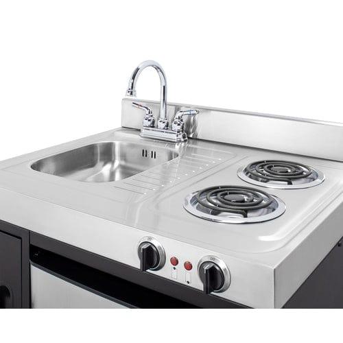 Summit Prefabricated Kitchens & Kitchenettes Summit 30" Wide All-In-One Kitchenette C30ELBK