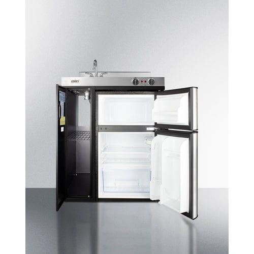 Summit Prefabricated Kitchens & Kitchenettes Summit 30" Wide All-In-One Kitchenette C30ELBK
