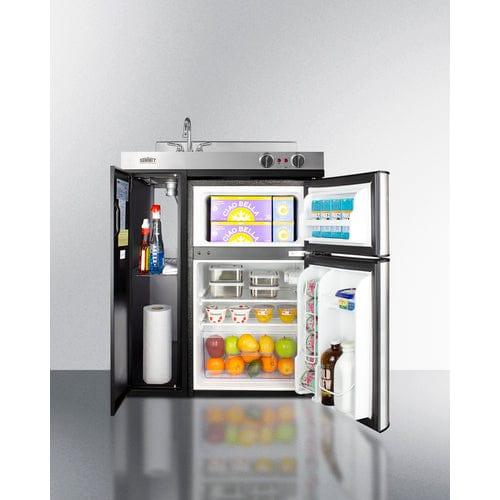 Summit Prefabricated Kitchens & Kitchenettes Summit 30" Wide All-In-One Kitchenette C30ELBK