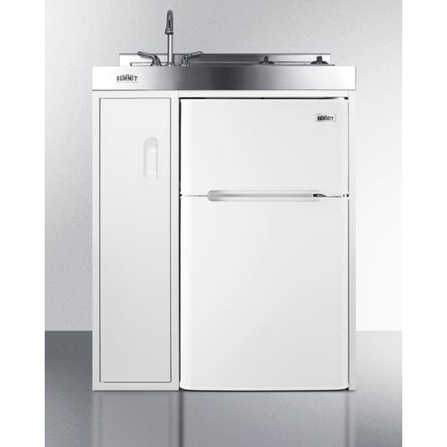 Summit Prefabricated Kitchens & Kitchenettes Summit 30" Wide All-In-One Kitchenette C30ELGLASS