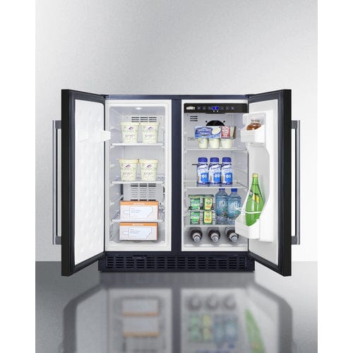 Summit Refrigerators Summit 30&quot; Wide Built-In Refrigerator-Freezer FFRF3070B