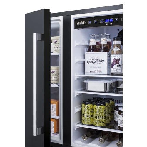 Summit Refrigerators Summit 30" Wide Built-In Refrigerator-Freezer FFRF3070B