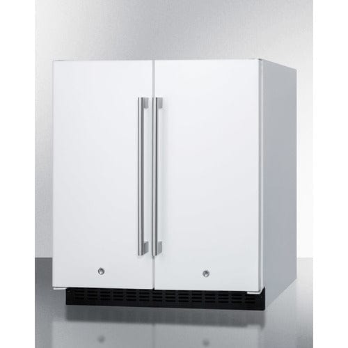Summit Refrigerators Summit 30&quot; Wide Built-In Refrigerator-Freezer FFRF3075W