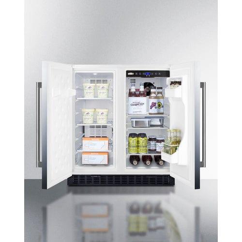 Summit Refrigerators Summit 30" Wide Built-In Refrigerator-Freezer FFRF3075WCSS