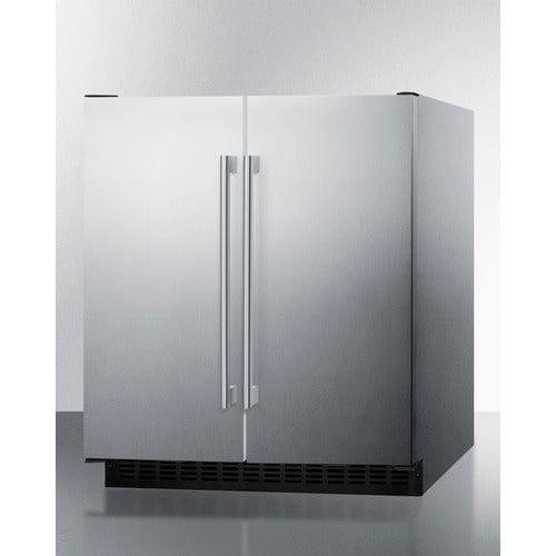 Summit Refrigerators Summit 30" Wide Built-In Refrigerator-Freezer FFRF3075WCSS
