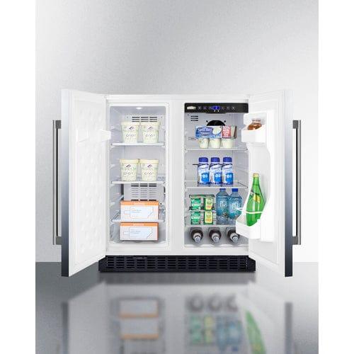 Summit Refrigerators Summit 30" Wide Built-In Refrigerator-Freezer FFRF3075WSS
