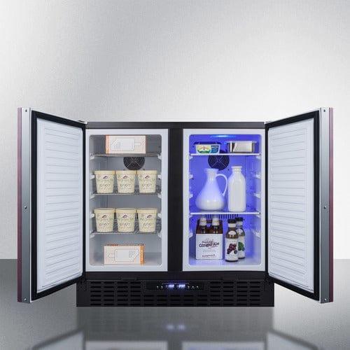 Summit Refrigerators Summit 36" Wide Built-In Refrigerator-Freezer (Panels Not Included) FFRF36IF