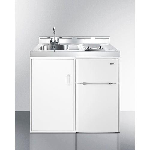Summit Prefabricated Kitchens & Kitchenettes Summit 39" 39" Wide All-In-One Kitchenette C39ELGLASS