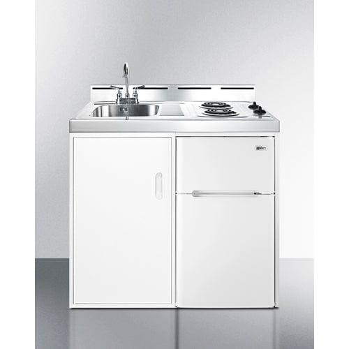 Summit Prefabricated Kitchens & Kitchenettes Summit 39" Wide All-In-One Kitchenette C39EL