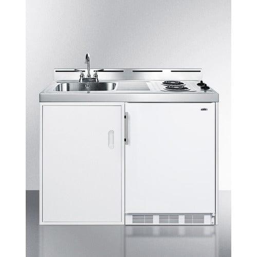 Summit Prefabricated Kitchens & Kitchenettes Summit 48" Wide All-In-One Kitchenette C48EL