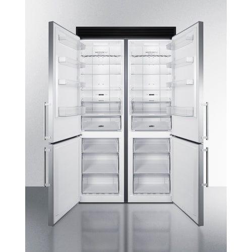 Summit Refrigerators Summit 48" Wide Bottom Freezer Refrigerator Set FFBF181ES2KIT48