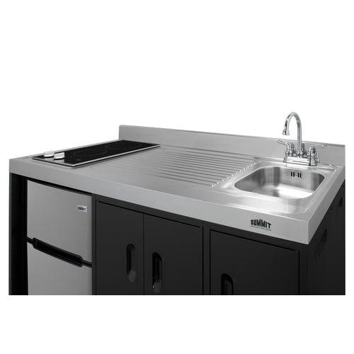 Summit Prefabricated Kitchens & Kitchenettes Summit 54" Wide All-In-One Kitchenette CK54SINKR