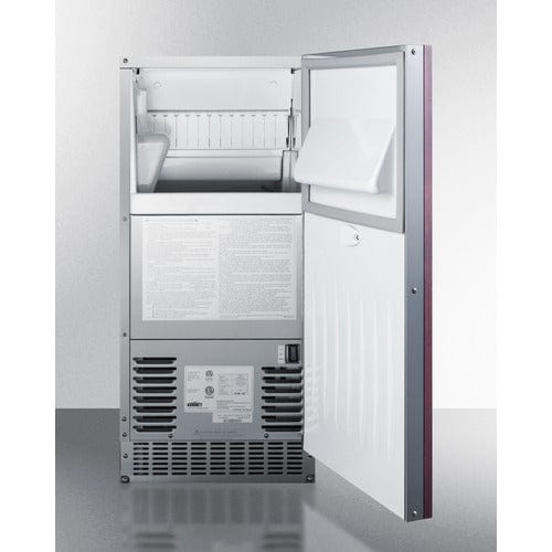 Summit Ice Makers Summit 62 lb. Clear Outdoor Icemaker (Panel Not Included) BIM68OSGDRIF
