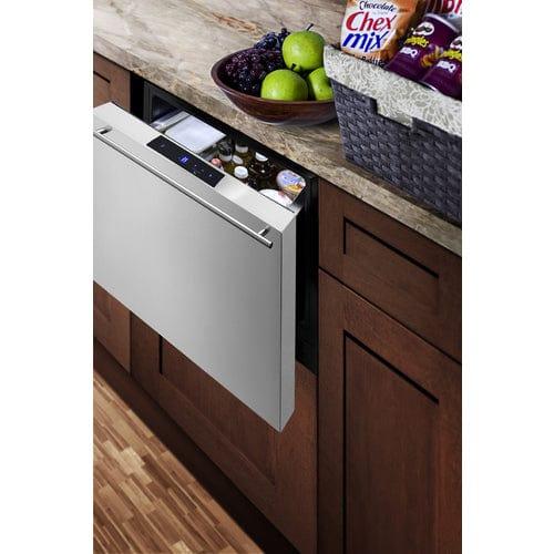 Summit Refrigerators Summit Commercial 21.5" Wide Built-In Drawer Refrigerator FF1DSS
