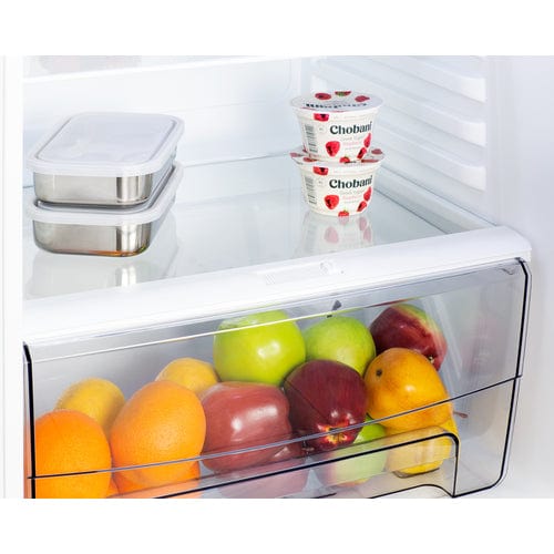 Summit Refrigerators Summit FF1091WIM | 24" Wide Top Mount Refrigerator-Freezer With Icemaker