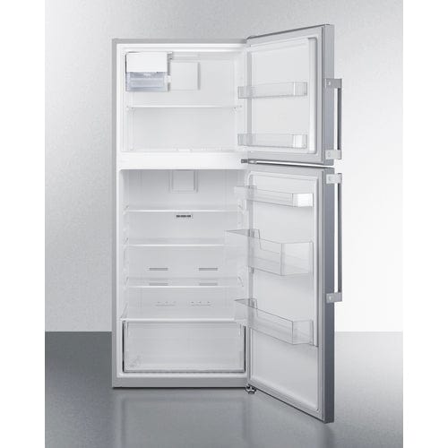 Summit Refrigerators Summit FF1514SSIM | 28" Wide Top Mount Refrigerator-Freezer With Icemaker