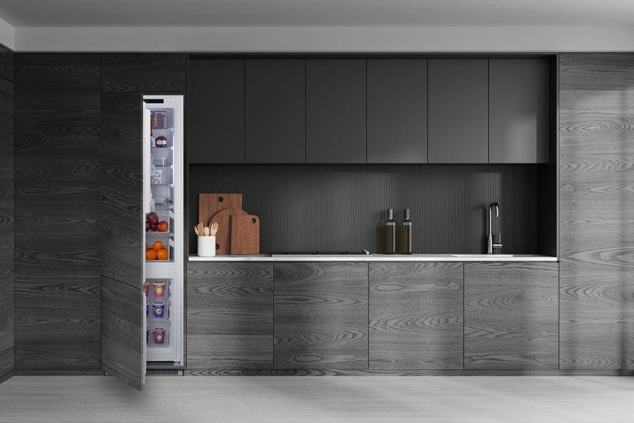 Summit Refrigerators Summit FFBF11NTLHD | 24" Wide Fully Integrated Bottom Mount Refrigerator-Freezer