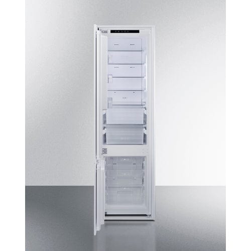 Summit Refrigerators Summit FFBF11NTLHD | 24" Wide Fully Integrated Bottom Mount Refrigerator-Freezer