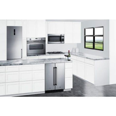 Summit Refrigerators Summit Full 24" Wide Built-In Refrigerator-Freezer FFRF24SS