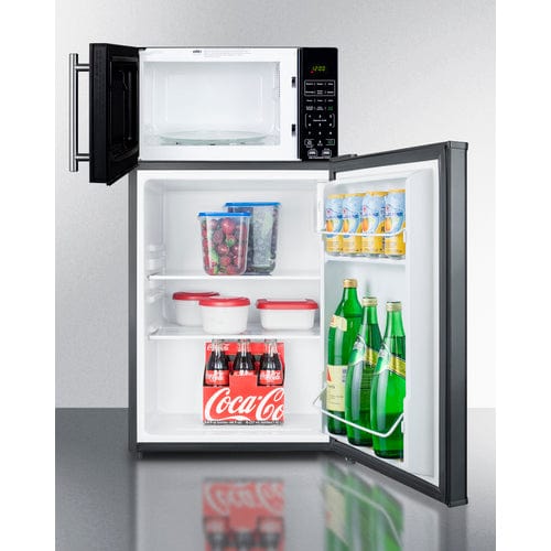 Summit Prefabricated Kitchens &amp; Kitchenettes Summit Microwave/Refrigerator Combination with Allocator MRF29KA