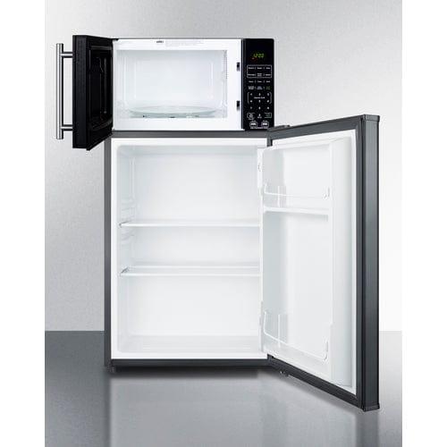 Summit Prefabricated Kitchens &amp; Kitchenettes Summit Microwave/Refrigerator Combination with Allocator MRF29KA