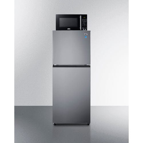 Summit Prefabricated Kitchens &amp; Kitchenettes Summit Microwave/Refrigerator-Freezer Combination with Allocator MRF1089PLA