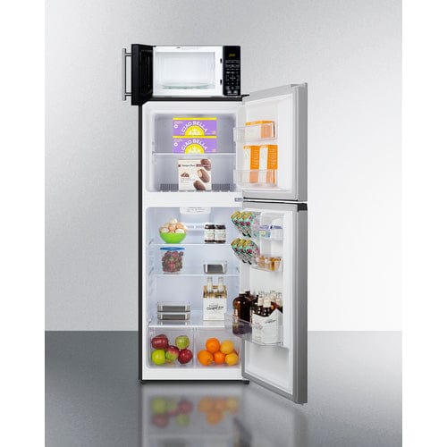 Summit Prefabricated Kitchens &amp; Kitchenettes Summit Microwave/Refrigerator-Freezer Combination with Allocator MRF1089PLA