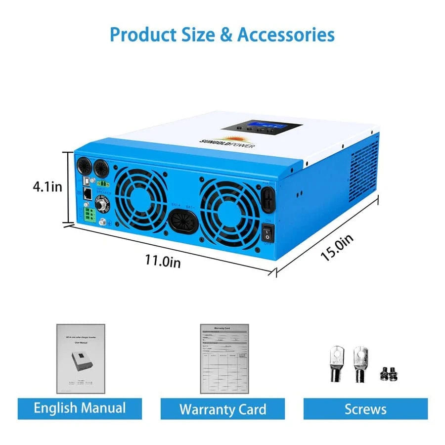 Sungold Power Solar Charge Controllers and Inverters SunGoldPower SPH302480A 3KW 24V 80A Solar Inverter Charger