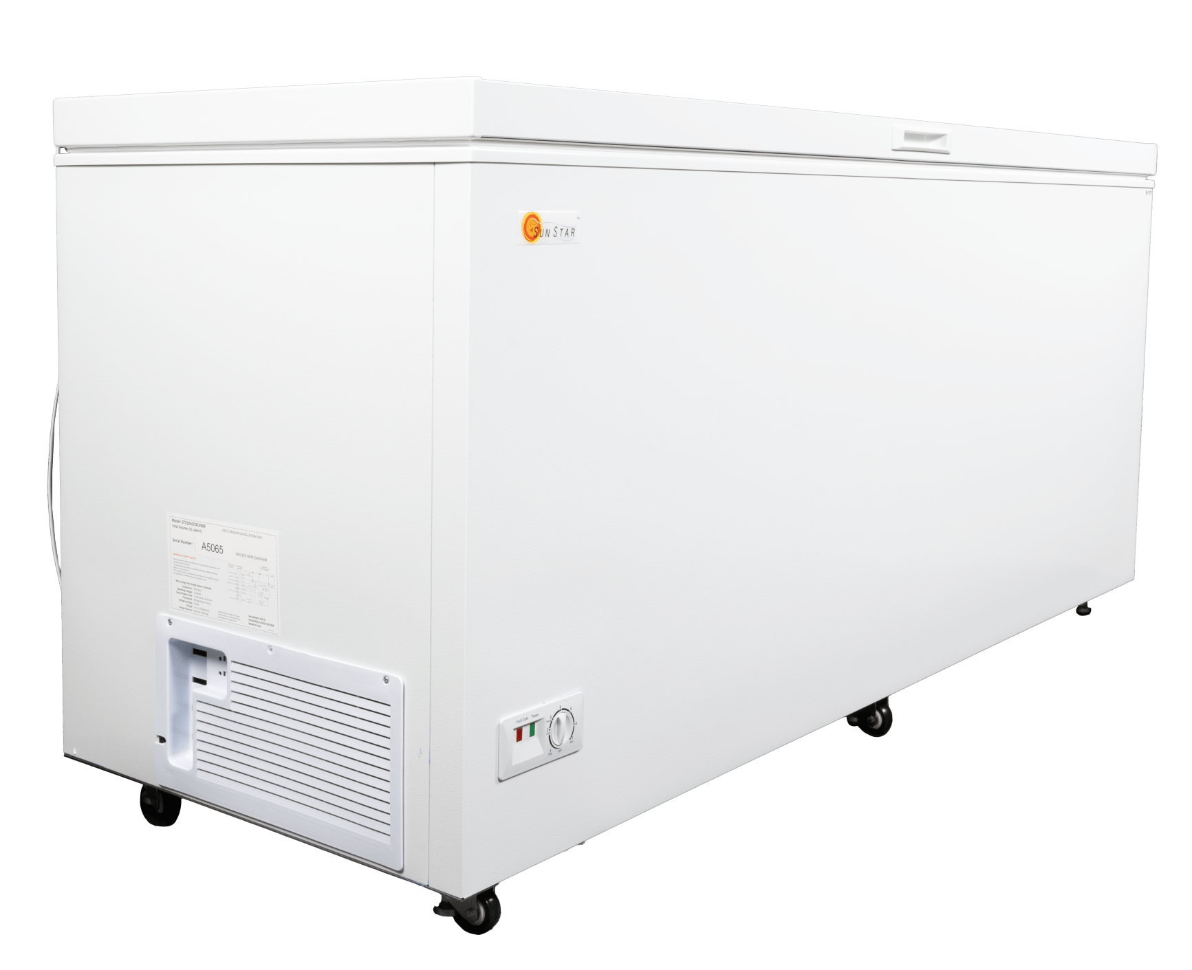 SunStar/SolarFreeze Solar Appliances SunStar ST-21CF 21 cu. ft. 12V / 24V DC Solar Chest Refrigerator or Freezer
