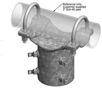 Tamarack Solar Tamarack Solar 70-0300-PGM-B Additional Pole Cap For High Wind Locations