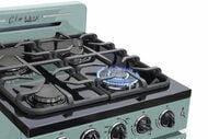 Unique Natural Gas Range/Stove Classic Retro by Unique 24” Convection Gas Range (Electronic Ignition) UGP-24CR T (Turquoise)