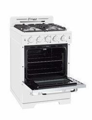 Unique Natural Gas Range/Stove Classic Retro by Unique 24” Convection Gas Range (Electronic Ignition) UGP-24CR W (White)