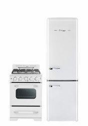 Unique Natural Gas Range/Stove Classic Retro by Unique 24” Convection Gas Range (Electronic Ignition) UGP-24CR W (White)