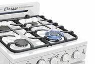 Unique Natural Gas Range/Stove Classic Retro by Unique 24” Convection Gas Range (Electronic Ignition) UGP-24CR W (White)