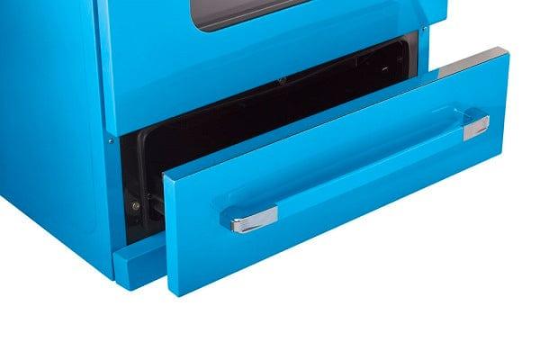 Unique Natural Gas Range/Stove Classic Retro Unique 30" Convection Gas Range (Electronic Ignition) in Robin Egg Blue UGP-30CR RB