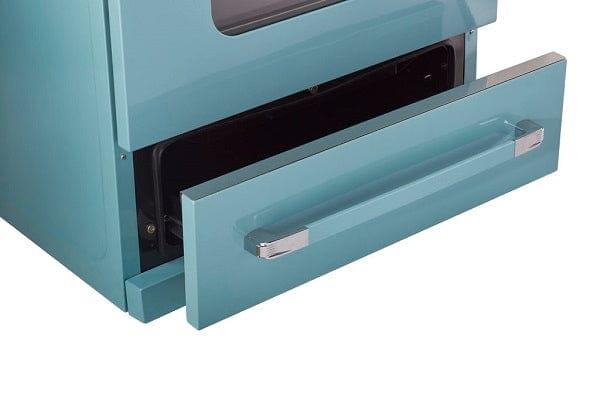 Unique Natural Gas Range/Stove Classic Retro Unique 30" Convection Gas Range (Electronic Ignition) in Turquoise UGP-30CR T