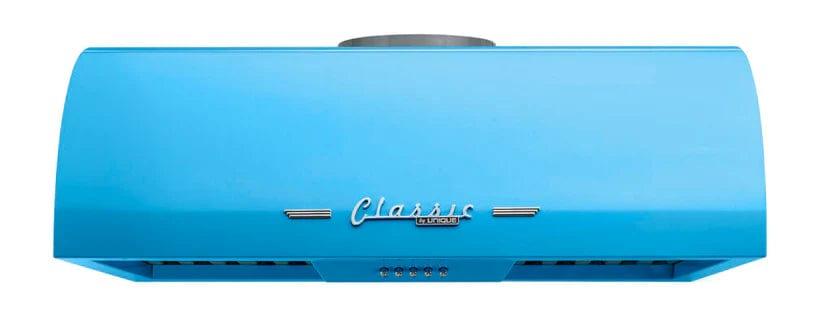 Unique UGP-36CR RH B Unique 24 Inches Classic Retro Robin Egg Blue Range Hood UGP-24CR RH RB