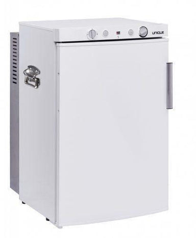 Unique Propane Refrigerator Unique 3.4 cu/ft 3 Way Portable Propane Refrigerator (LP/110V/12V) CSA Approved, UGP-3 SM W (White)