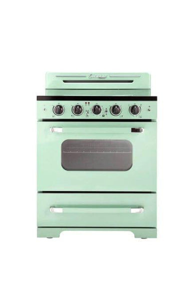 Unique Propane Range /Stove Unique 30' Classic Retro Summer Mint Green Electric Ceramic Top Range UGP-30CR EC LG