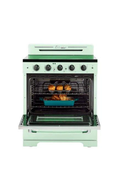 Unique Propane Range /Stove Unique 30' Classic Retro Summer Mint Green Electric Ceramic Top Range UGP-30CR EC LG