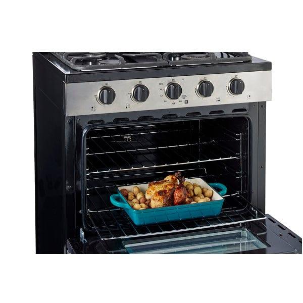 Unique Propane Range /Stove Unique 30" Propane Range Battery Ignition Variable BTU Sealed Burners Cast Iron Grates Window UGP-30G OF2 S/S