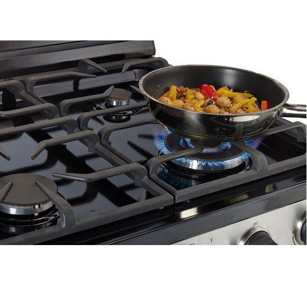Unique Propane Range /Stove Unique 30" Propane Range Battery Ignition Variable BTU Sealed Burners Cast Iron Grates Window UGP-30G OF2 S/S