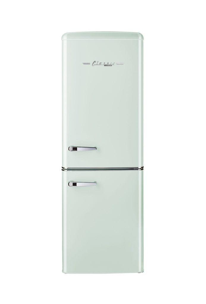 Unique Unique Appliances Unique 7 cu/ft Retro Bottom Mount Refrigerator UGP-215L LG AC  (Light Green)