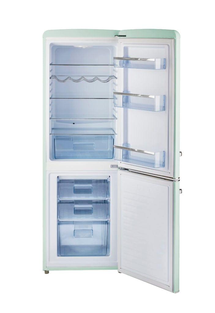 Unique Unique Appliances Unique 7 cu/ft Retro Bottom Mount Refrigerator UGP-215L LG AC  (Light Green)