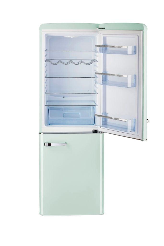 Unique Unique Appliances Unique 7 cu/ft Retro Bottom Mount Refrigerator UGP-215L LG AC  (Light Green)