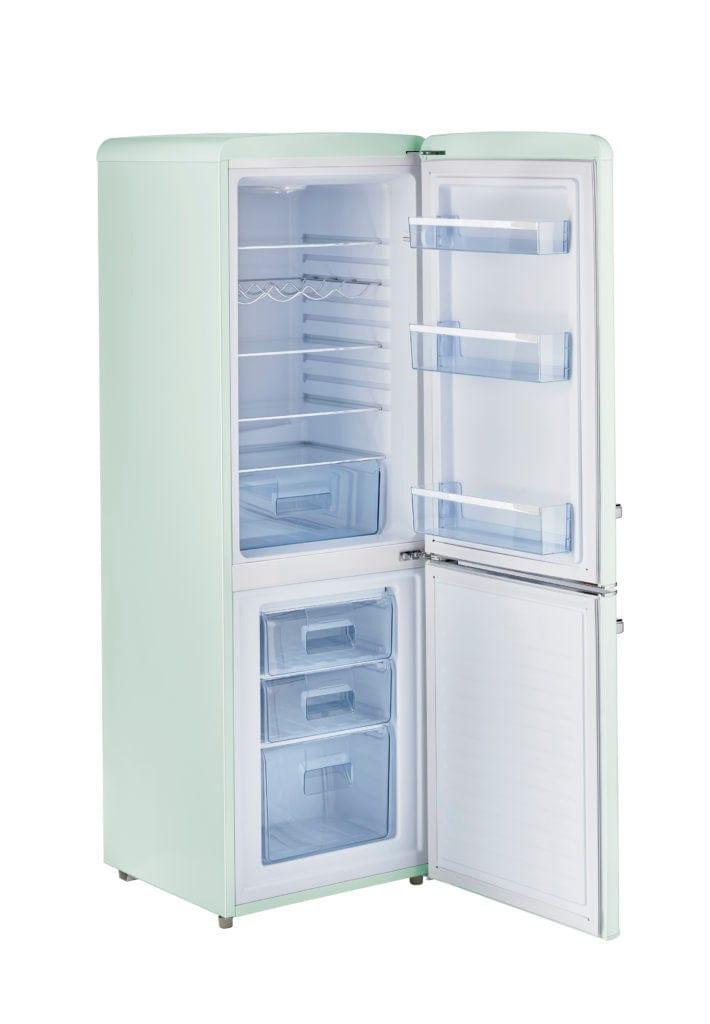 Unique Unique Appliances Unique 7 cu/ft Retro Bottom Mount Refrigerator UGP-215L LG AC  (Light Green)