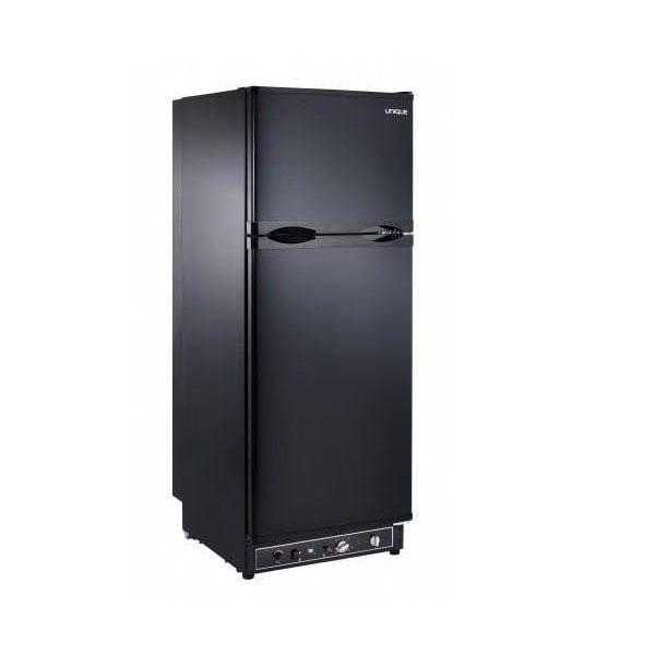Unique Propane Appliances Unique 8 cu/ft Propane Refrigerator Dual power (Propane/110V) CSA Approved, High End Interior UGP8C SM B (Black)